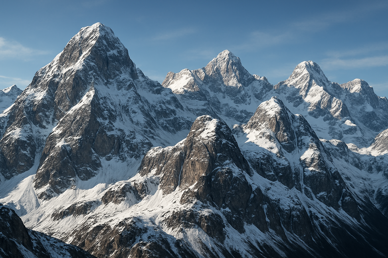 雪山 写实