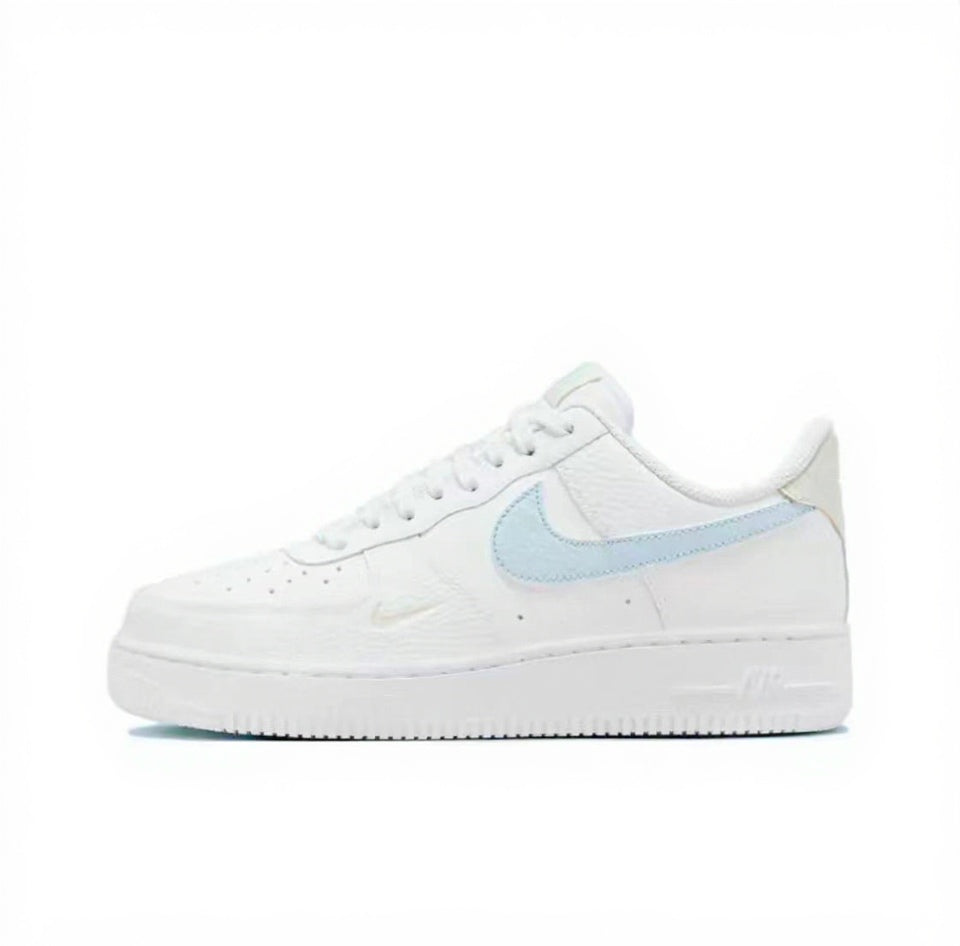 【Custom Sneakers】 Nike Air Force 1 Low "Fractured Chrono" - Deconstructed Tri-Shadow Swoosh Hand-Painted Skate Shoes Unisex Cement Grey