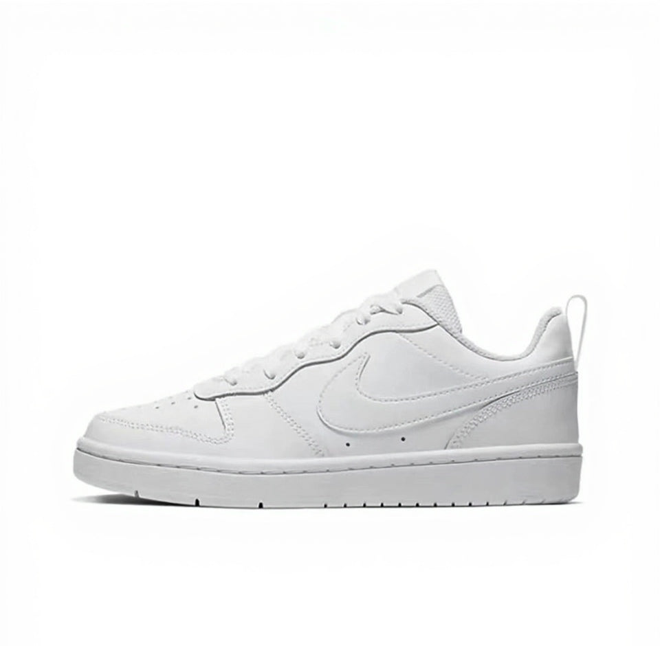 【Custom Sneakers】 Nike Court Borough Low GS Mint Cat Atelier - Dopamine Breeze Low-Top Skate Shoes Youth Coconut White  Spearmint with LeafGrip™ Tech