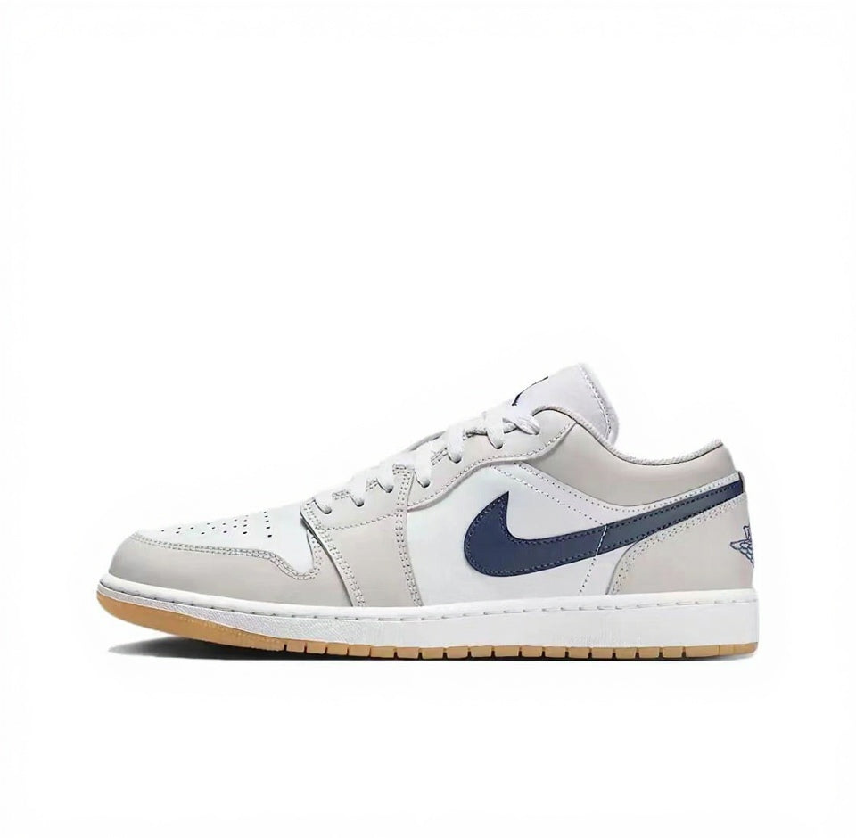 【Custom Sneakers】 Jordan Air Jordan 1 Low OG "Apollo Gold" - Sun-Kissed Metallic Low-Top Retro Sneakers Unisex White/Gold with Eclipse Cushion™ & Deluxe Gift Sleeve