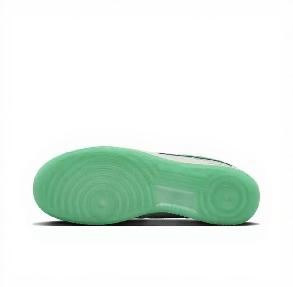 【Custom Sneakers】 Nike Air Force 1 Low "Mossy Bear Trail" - Vintage Graffiti Low-Top Men's Skate Shoes in Cypress Green