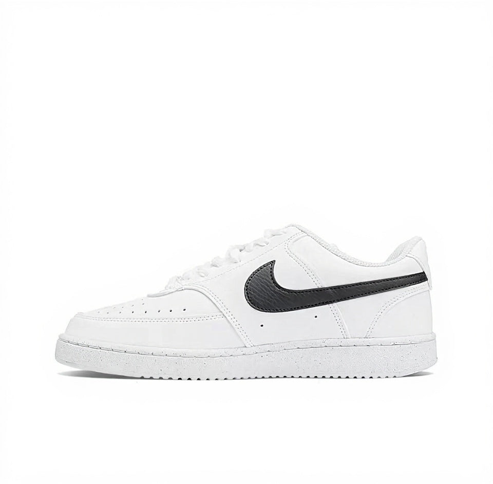 【Custom Sneakers】 Nike Court Vision 1 EVA-01 Splash Ink Hand-Drawn Graffiti Street Style Fashion Versatile Slip-Resistant Wear-Resistant Low-Top Skate Shoes Men's White/Purple